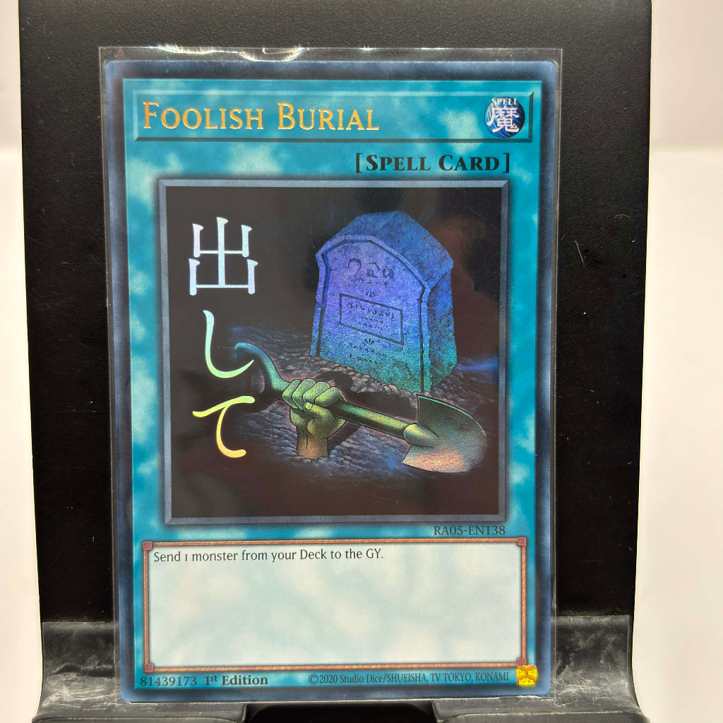 [ Bài Yugioh Chính Hãng ] Foolish Burial (Stamp Edition) - RA05-EN138 - Ultra Rare
