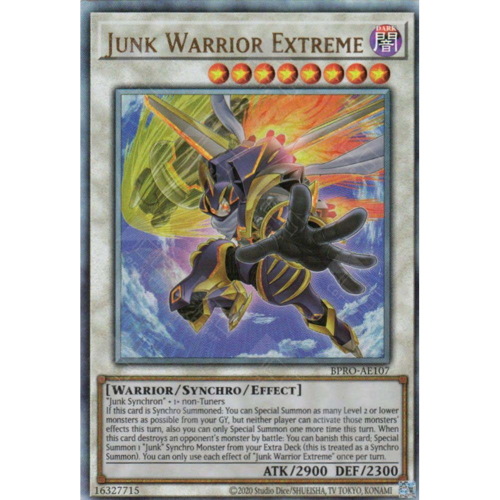 [ Bài Yugioh Chính Hãng ] BPRO-AE107 Junk Warrior Extreme - Ultimate Rare