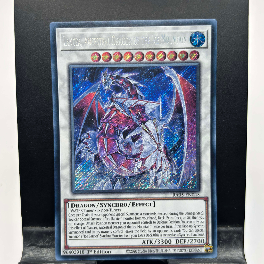 [ Bài Yugioh Chính Hãng ] Lancea, Ancestral Dragon of the Ice Mountain - RA05-EN045 - Super/Ultra/Secret