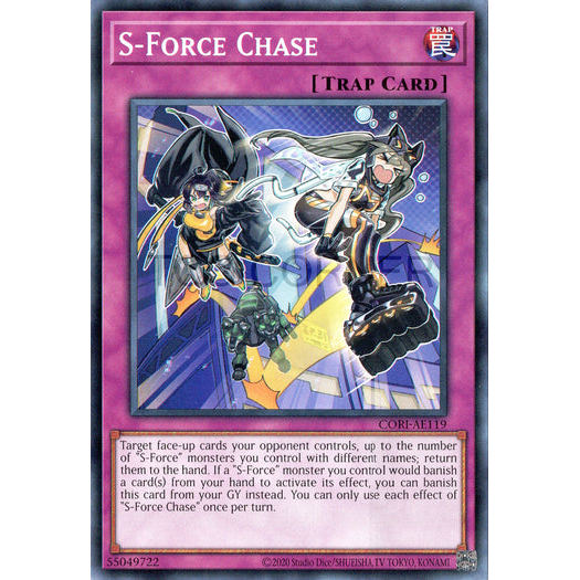 [ Bài Yugioh Chính Hãng ] CORI-AE119 S-Force Chase - Common