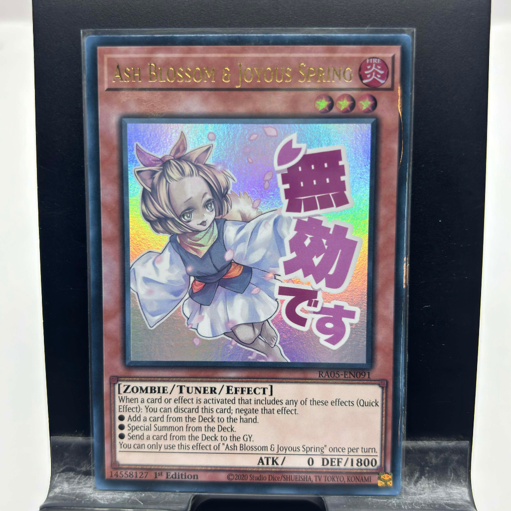 [ Bài Yugioh Chính Hãng ] Ash Blossom & Joyous Spring (Stamp Edition) - RA05-EN091 - Ultra Rare