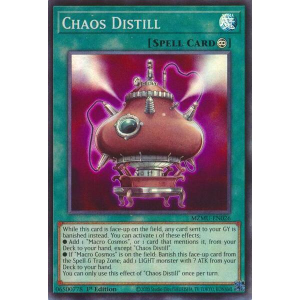 [ Bài Yugioh Chính Hãng ] Chaos Distill - MZMU-EN026 - Super Rare 1st Edition
