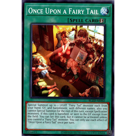 [ Bài Yugioh Chính Hãng ] BLZD-AE062 Once Upon a Fairy Tail - Common