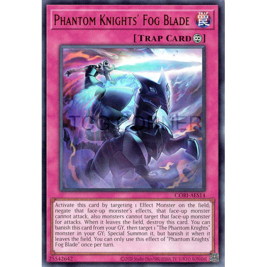 [ Bài Yugioh Chính Hãng ] CORI-AES14 Phantom Knights' Fog Blade - Ultra Rare