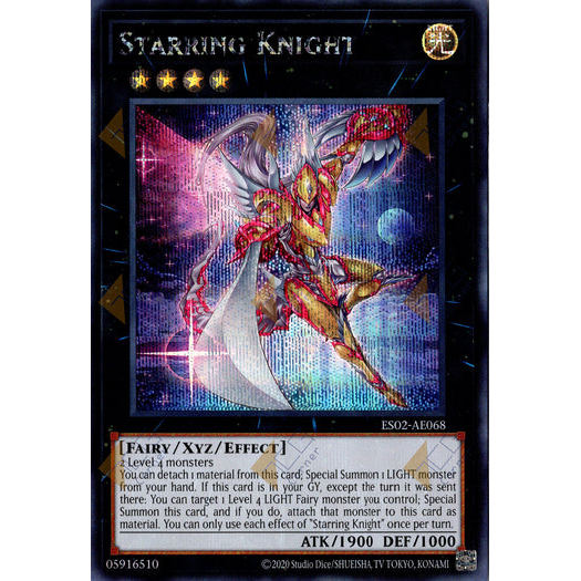 [ Bài Yugioh Chính Hãng ] ES02-AE068 Starring Knight - Secret Rare