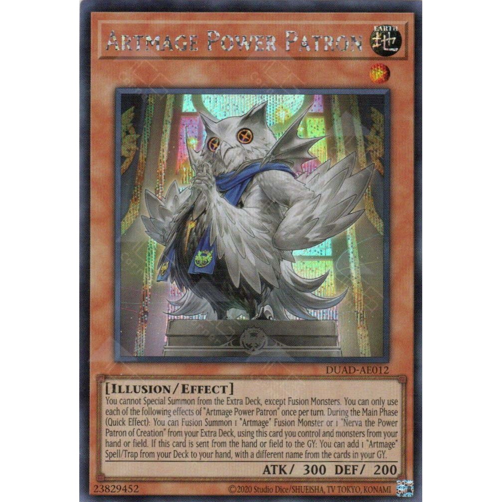 [ Bài Yugioh Chính Hãng ] DUAD-AE012 Artmage Power Patron (SER)