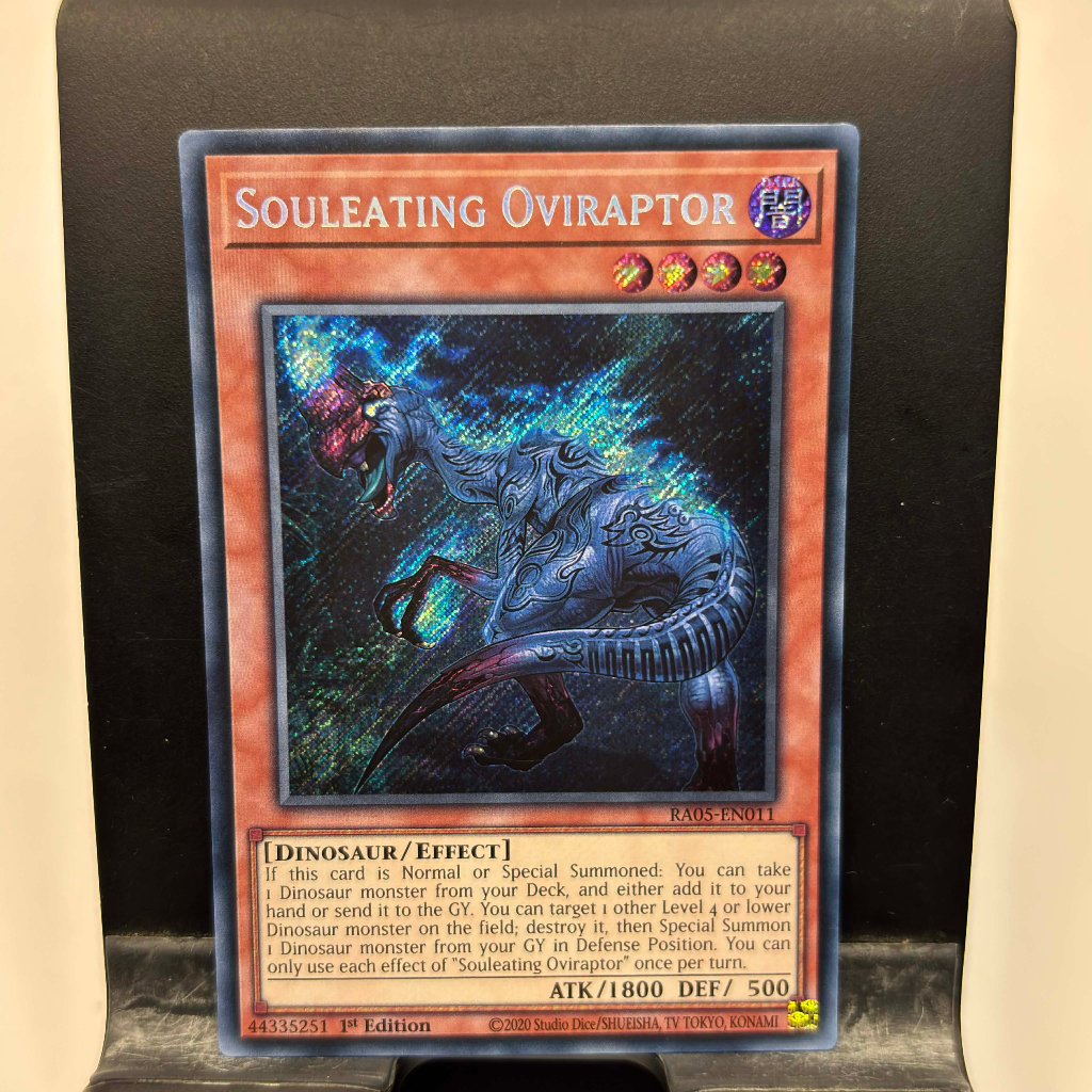 [ Bài Yugioh Chính Hãng ] Souleating Oviraptor - RA05-EN011 - Super/Ultra/Secret