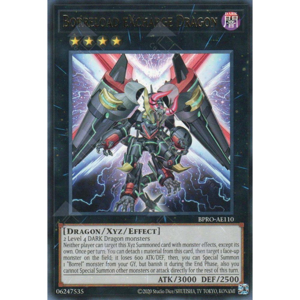 [ Bài Yugioh Chính Hãng ] BPRO-AE110 Borreload eXcharge Dragon - Rare