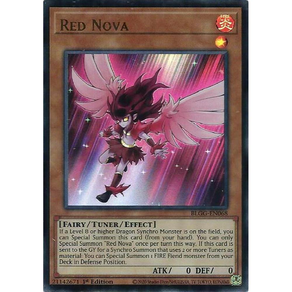 [ Bài Yugioh Chính Hãng ] Red Nova - BLGG-EN068 - Ultra Rare