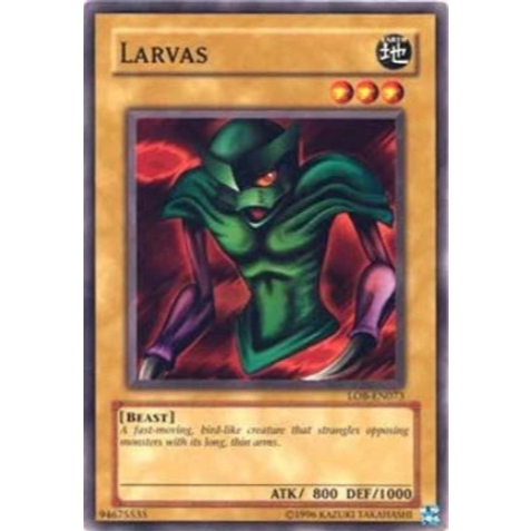 [ Bài Yugioh Chính Hãng ] Larvas (LOB-EN073) - Common / Short Print
