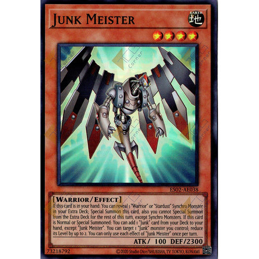 [ Bài Yugioh Chính Hãng ] ES02-AE038 Junk Meister - Super Rare