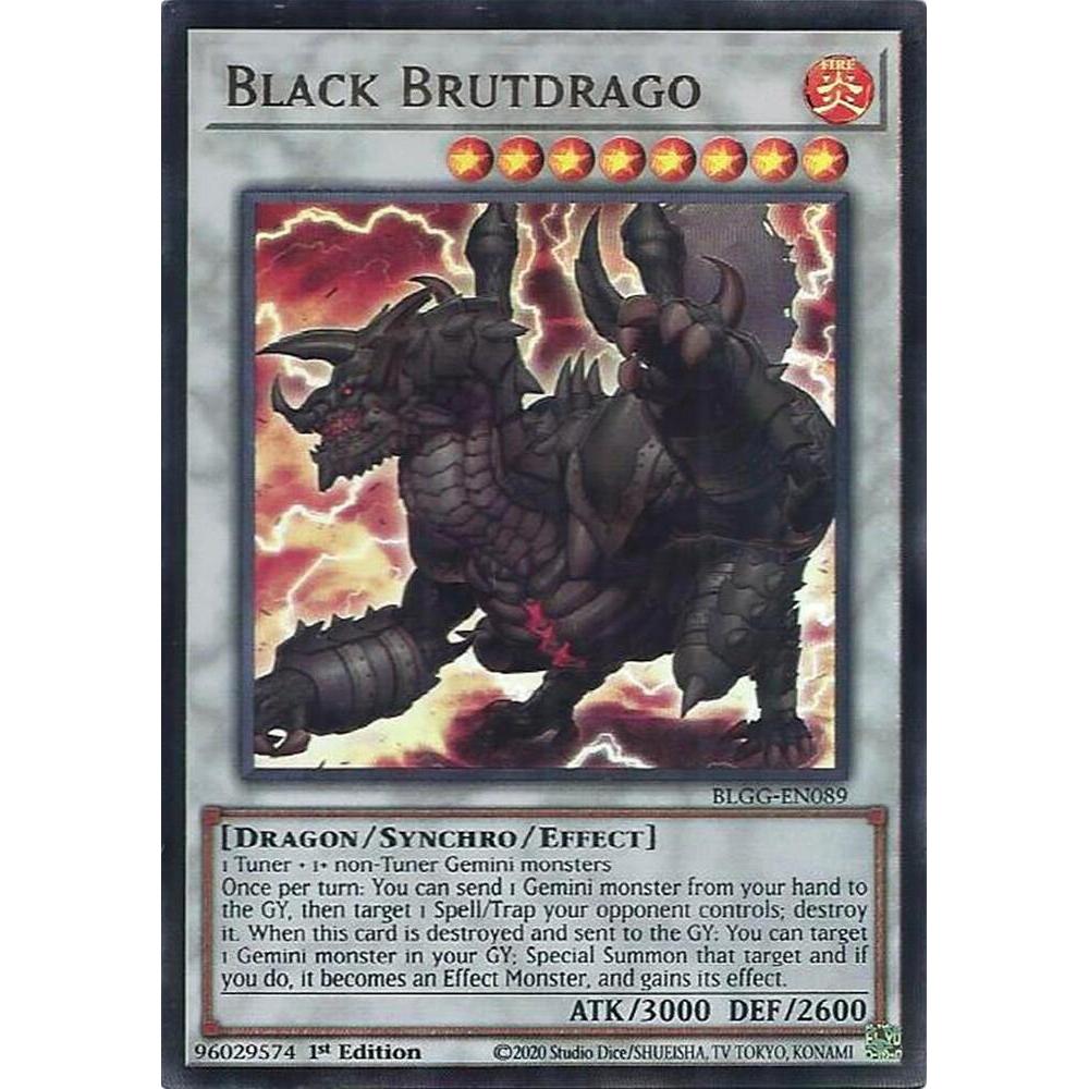 [ Bài Yugioh Chính Hãng ] Black Brutdrago - BLGG-EN089 - Ultra Rare