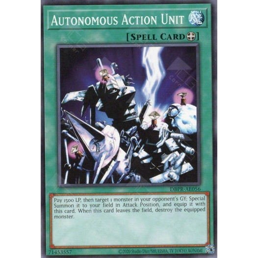 [ Bài Yugioh Chính Hãng ] DBPR-AE056 Autonomous Action Unit - Common