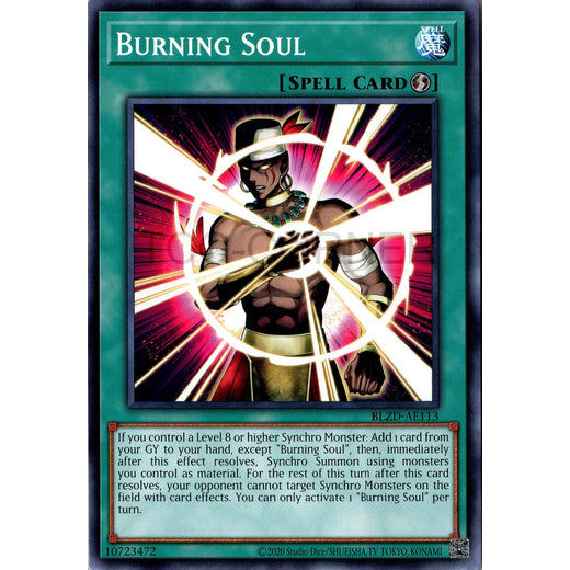 [ Bài Yugioh Chính Hãng ] BLZD-AE113 Burning Soul - Common
