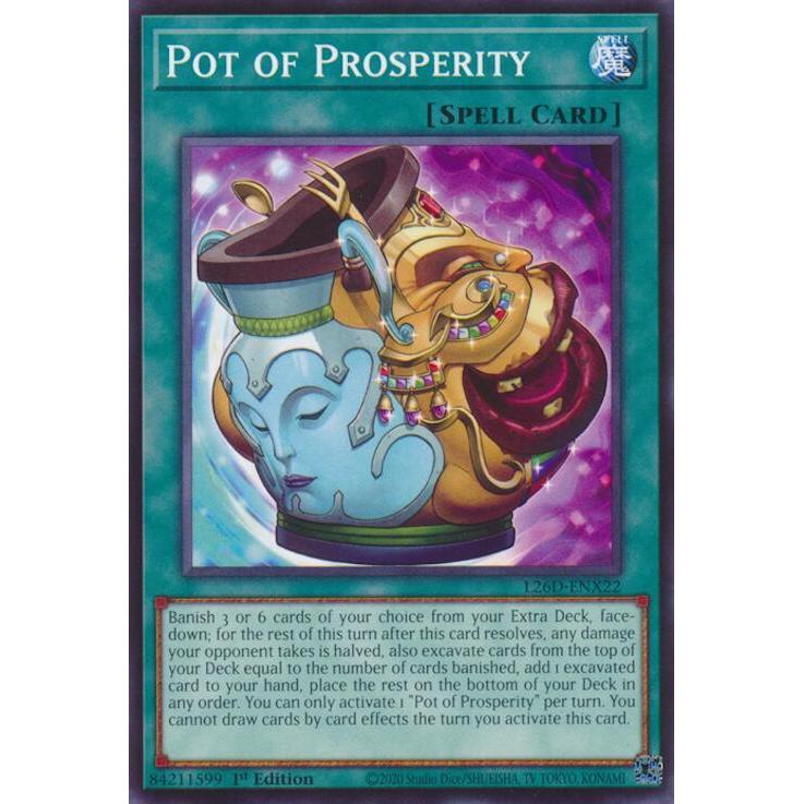 [ Bài Yugioh Chính Hãng ] Pot of Prosperity - L26D-ENX22 - Common