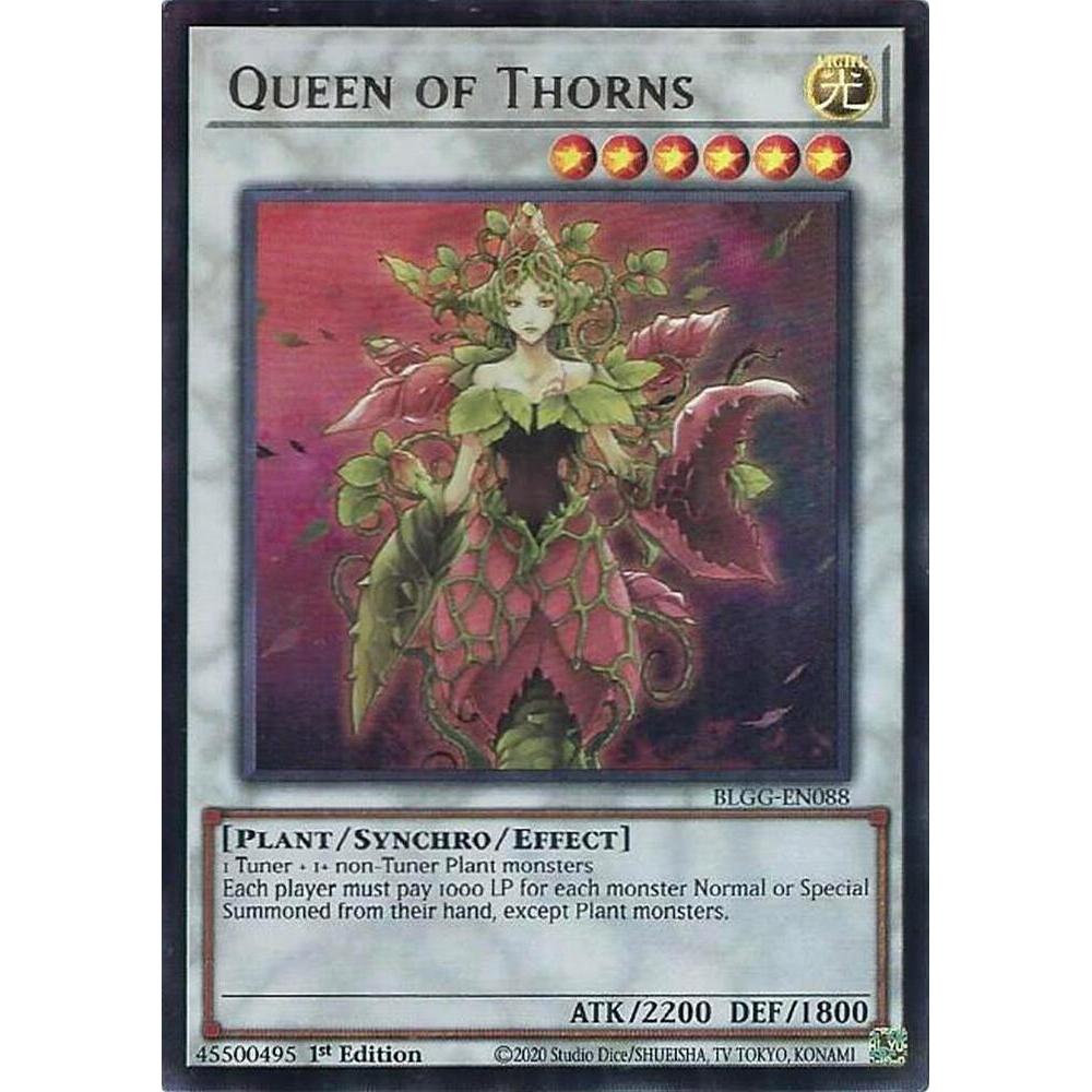 [ Bài Yugioh Chính Hãng ] Queen of Thorns - BLGG-EN088 - Ultra Rare