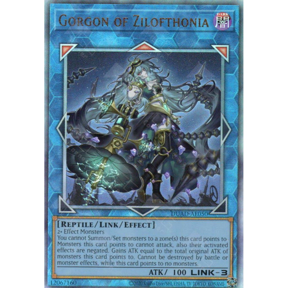 [ Bài Yugioh Chính Hãng ] DUAD-AE050 Gorgon of Zilofthonia - Ultimate Rare