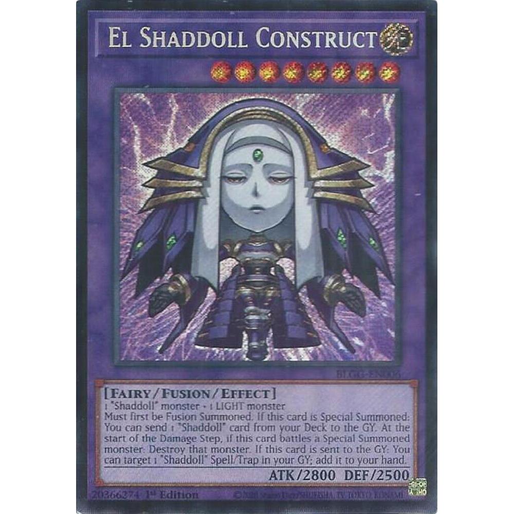 [ Bài Yugioh Chính Hãng ] El Shaddoll Construct (chibi artwork) - BLGG-EN006 - Secret Rare