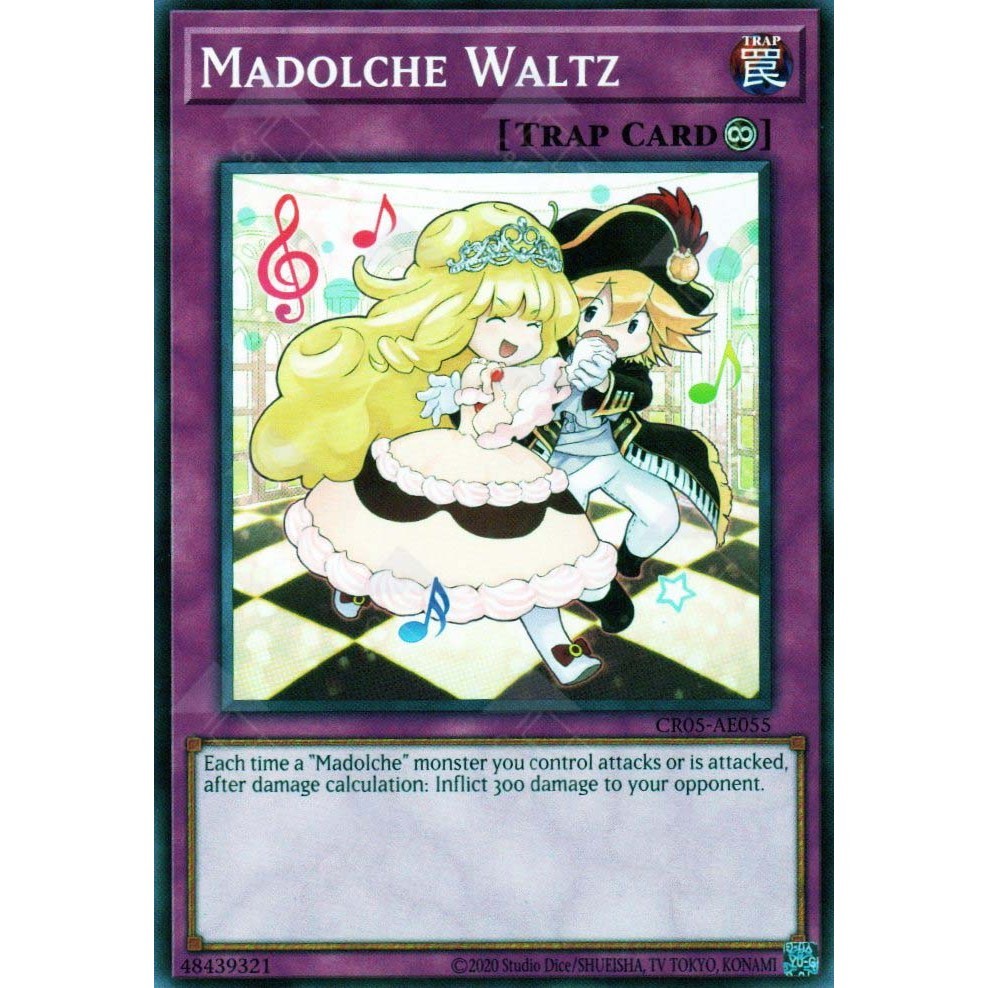 [ Bài Yugioh Chính Hãng ] CR05-AE055 Madolche Waltz - Common
