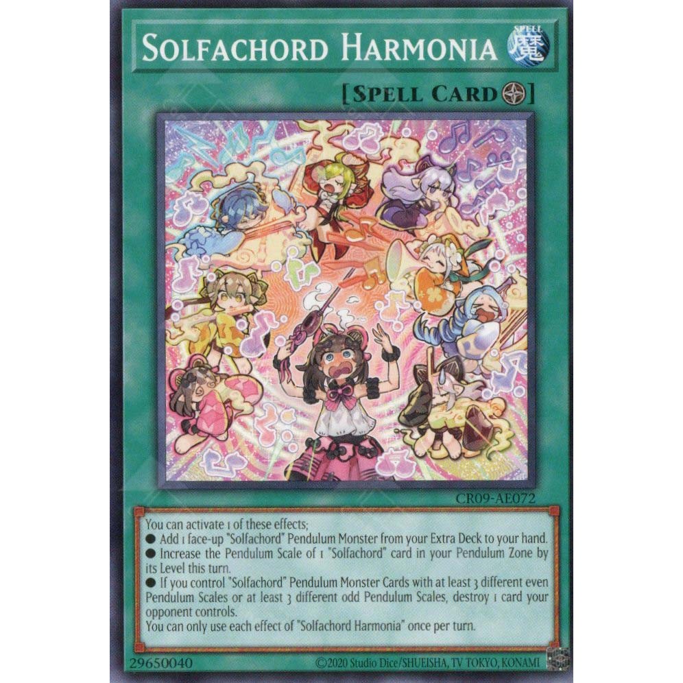 [ Bài Yugioh Chính Hãng ] CR09-AE072 Solfachord Harmonia - Common