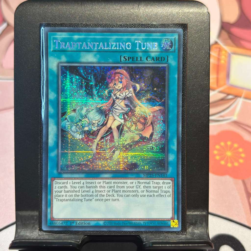[ Bài Yugioh Chính Hãng ] Traptantalizing Tune - MP25-EN143 - Prismatic Secret Rare 1st Edition