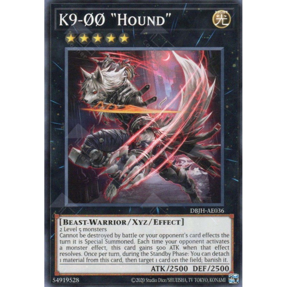 [ Bài Yugioh Chính Hãng ] DBJH-AE036 K9-ØØ 