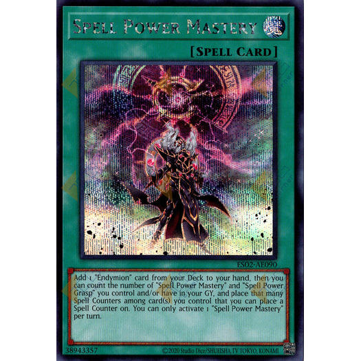 [ Bài Yugioh Chính Hãng ] ES02-AE090 Spell Power Mastery - Secret Rare