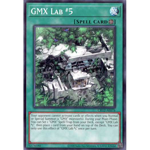 [ Bài Yugioh Chính Hãng ] CR12-AE076 GMX Lab #5 - Common