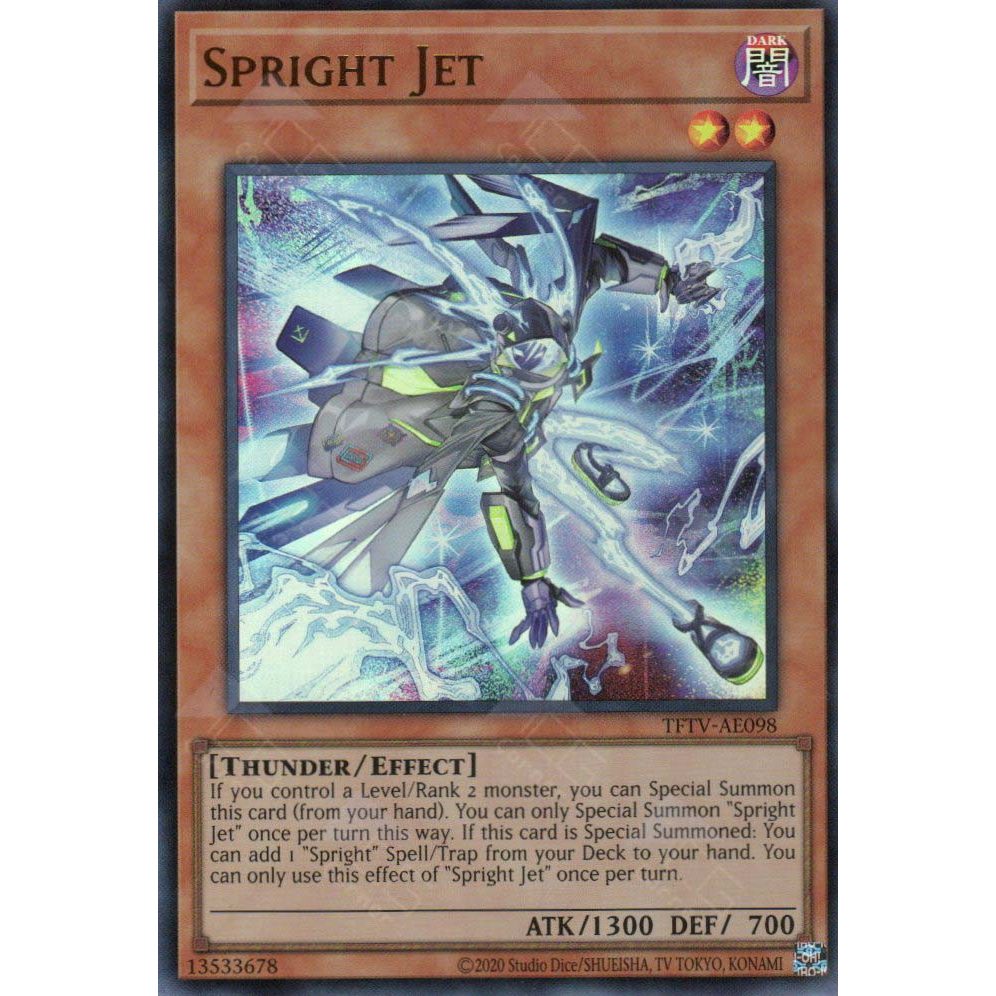 [ Bài Yugioh Chính Hãng ] TFTV-AE098 Spright Jet - Ultra Rare