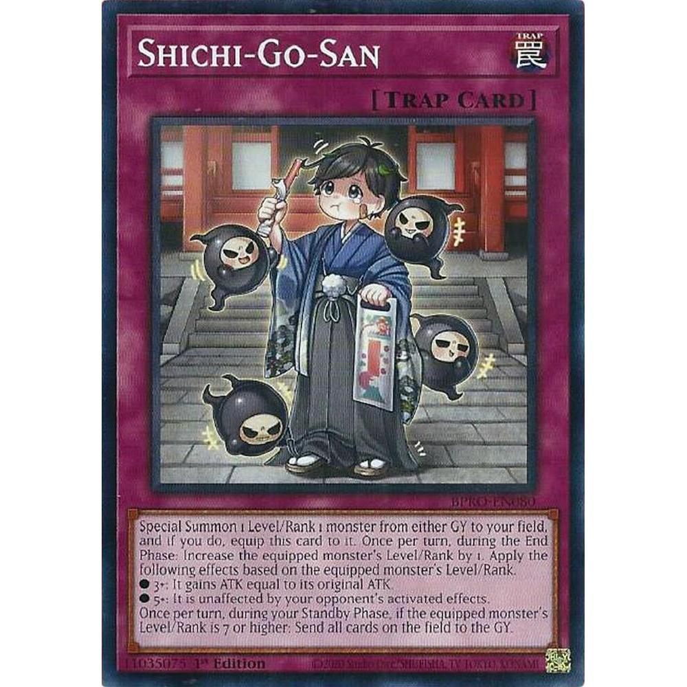 [ Bài Yugioh Chính Hãng ]  Shichi-Go-San - BPRO-EN080 - Common 1st Edition