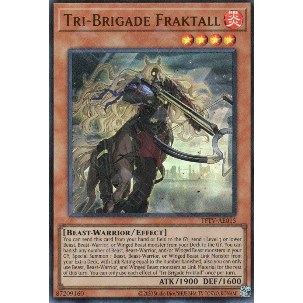 [ Bài Yugioh Chính Hãng ] TFTV-AE015 Tri-Brigade Fraktall - Ultra Rare