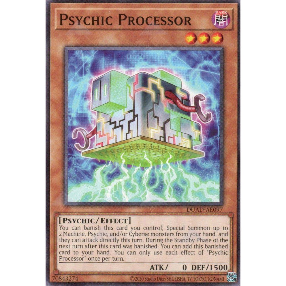 [ Bài Yugioh Chính Hãng ] DUAD-AE097 Psychic Processor - Common