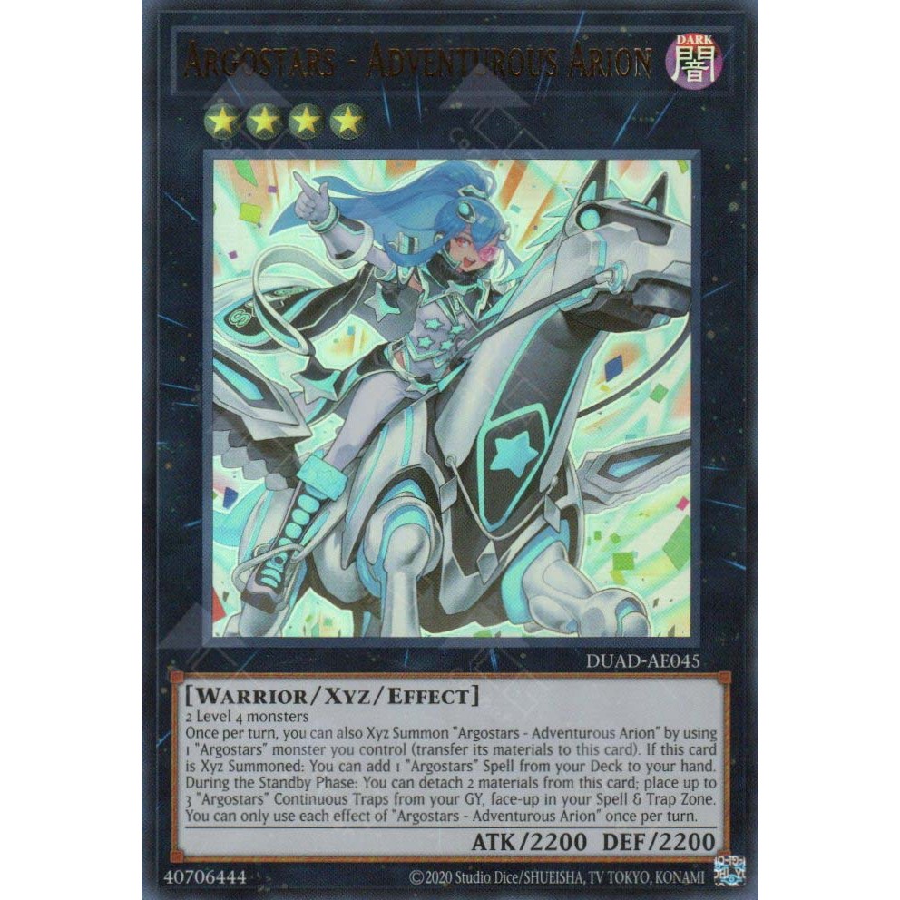 [ Bài Yugioh Chính Hãng ] DUAD-AE045 Argostars - Adventurous Arion - Ultra Rare