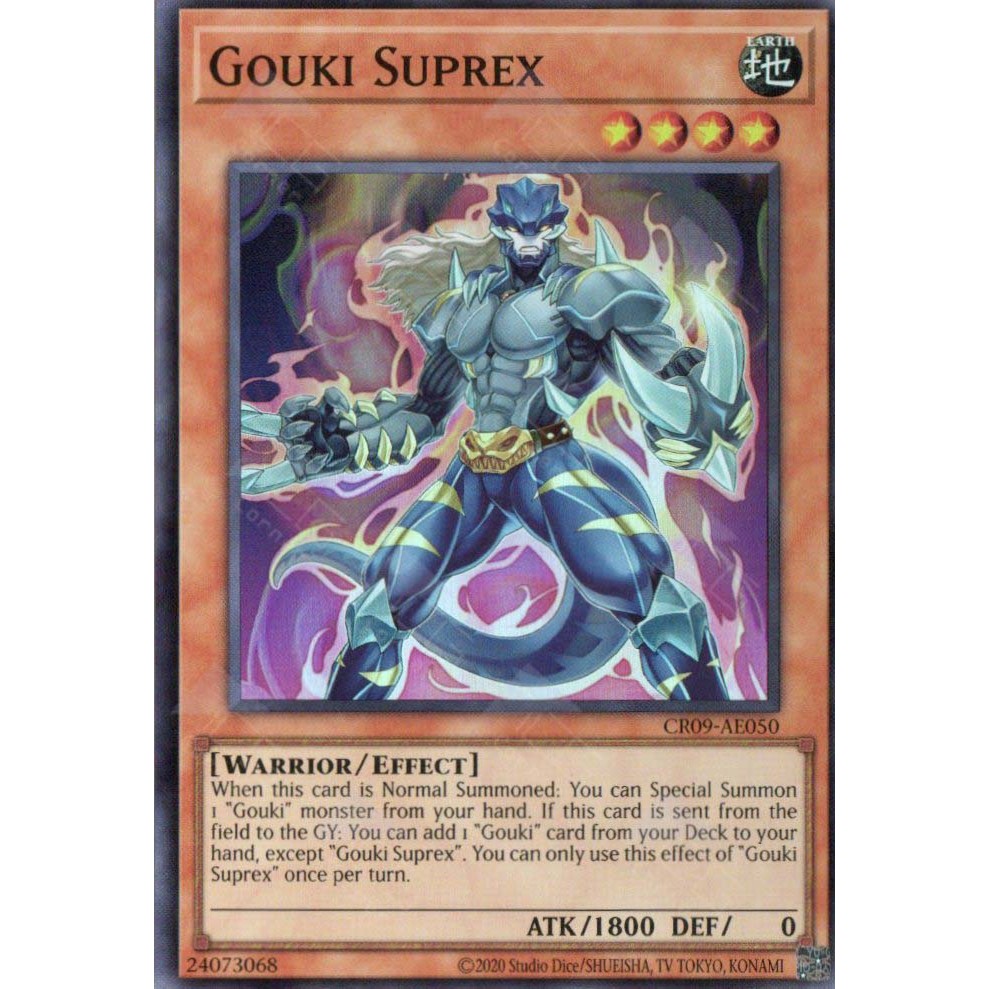 [ Bài Yugioh Chính Hãng ] CR09-AE050 Gouki Suprex - Super Rare