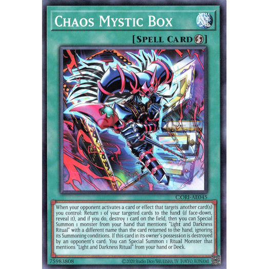 [ Bài Yugioh Chính Hãng ] CORI-AE045 Chaos Mystic Box - Common