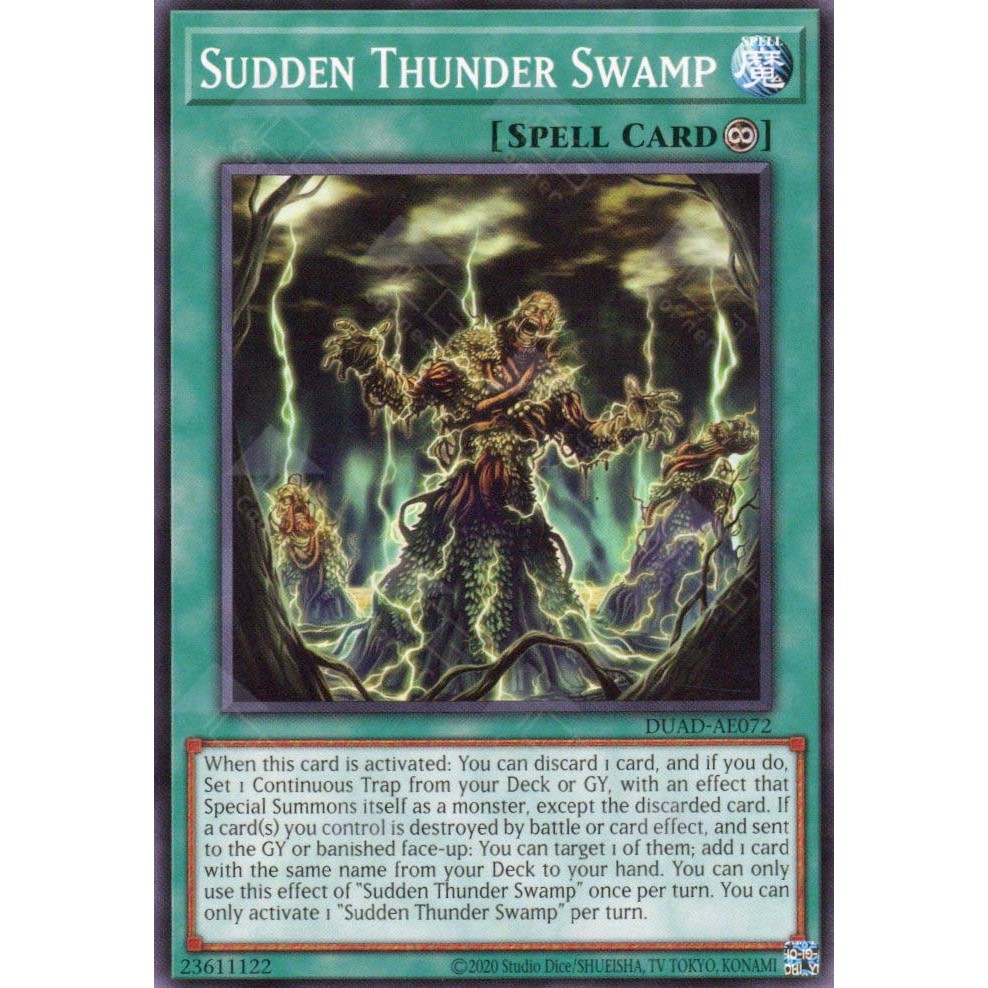 [ Bài Yugioh Chính Hãng ] DUAD-AE072 Sudden Thunder Swamp - Common