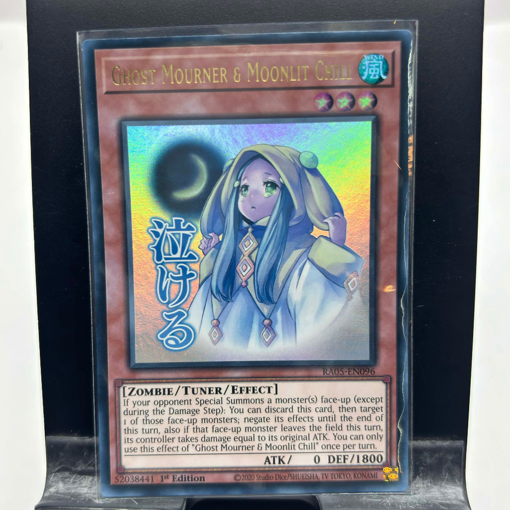 [ Bài Yugioh Chính Hãng ] Ghost Mourner & Moonlit Chill (Stamp Edition) - RA05-EN096 - Ultra Rare