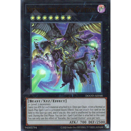 [ Bài Yugioh Chính Hãng ] DOOD-AE048 Kerzebs, the Gaoled Glutton - Ultra Rare