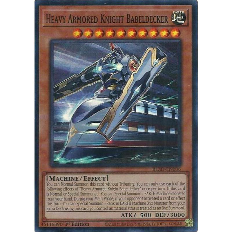 [ Bài Yugioh Chính Hãng ] Heavy Armored Knight Babeldecker - BLZD-EN006 - Super Rare