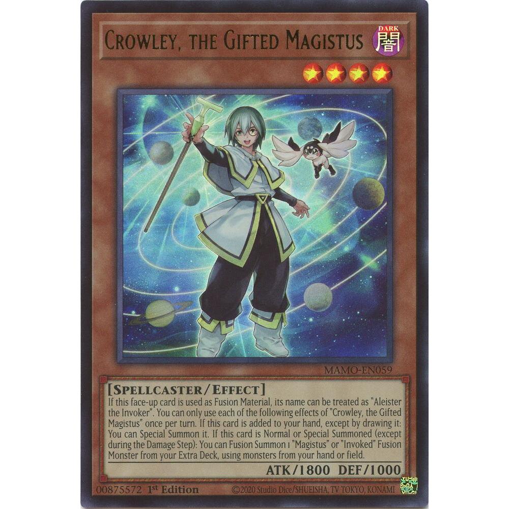 [Thẻ Bài Yugioh Chính Hãng] Crowley, the Gifted Magistus - MAMO-EN059 - Ultra Rare
