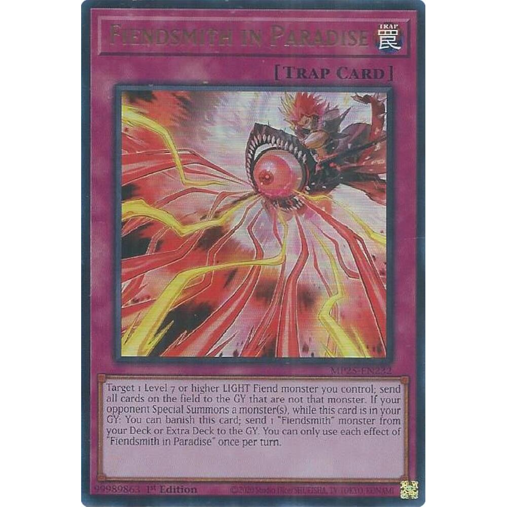 [ Bài Yugioh Chính Hãng ] Fiendsmith in Paradise - MP25-EN232 - Ultra Rare 1st Edition