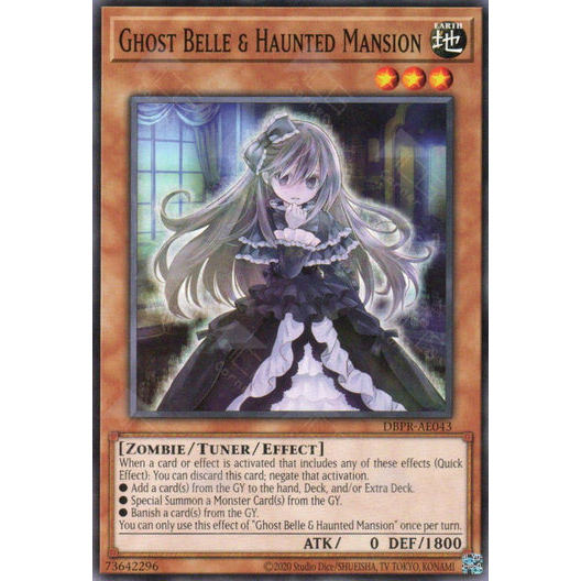 [ Bài Yugioh Chính Hãng ] DBPR-AE043 Ghost Belle & Haunted Mansion - Common