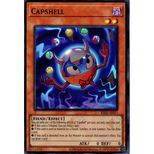 [ Bài Yugioh Chính Hãng ] ES02-AE021 Capshell - Super Rare