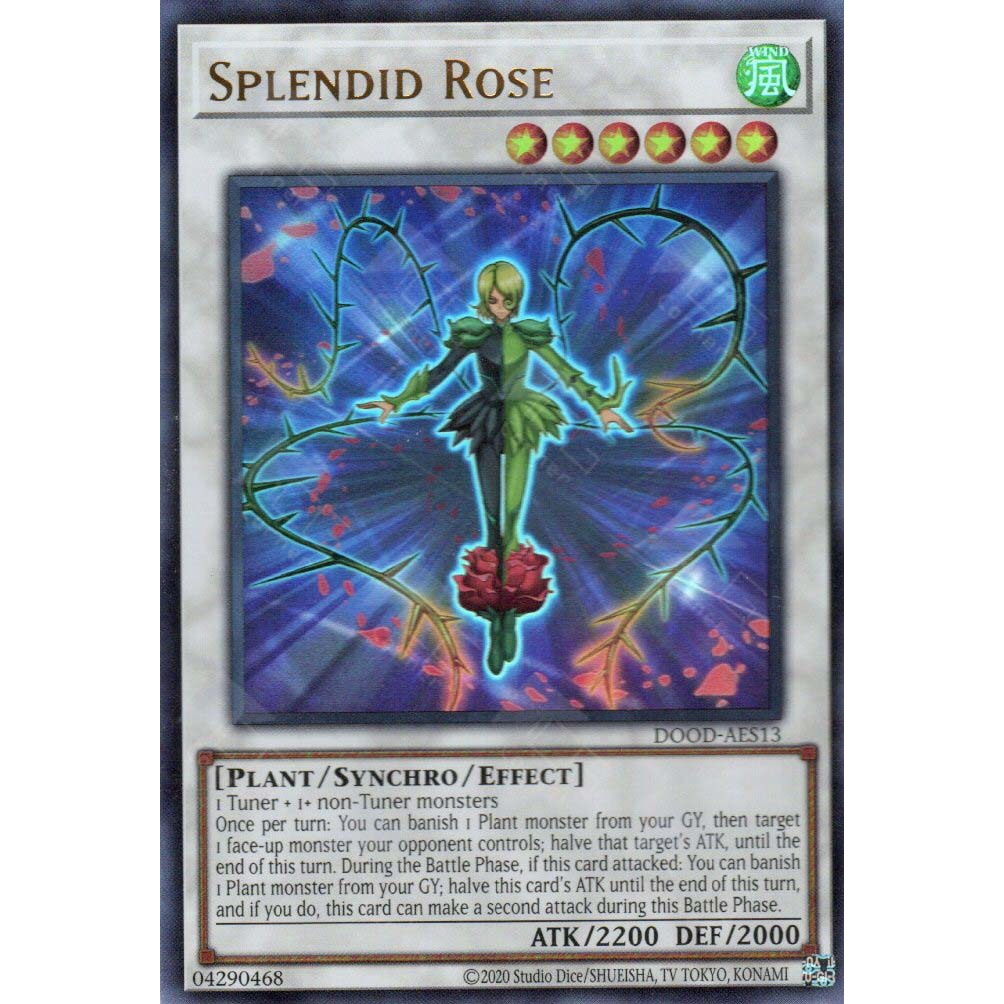 [ Bài Yugioh Chính Hãng ] DOOD-AES13 Splendid Rose (UR)