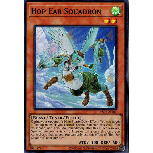 [ Bài Yugioh Chính Hãng ] ES02-AE018 Hop Ear Squadron - Super Rare