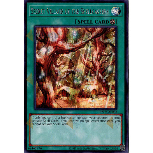 [ Bài Yugioh Chính Hãng ] ES02-AE083 Secret Village of the Spellcasters - Secret Rare