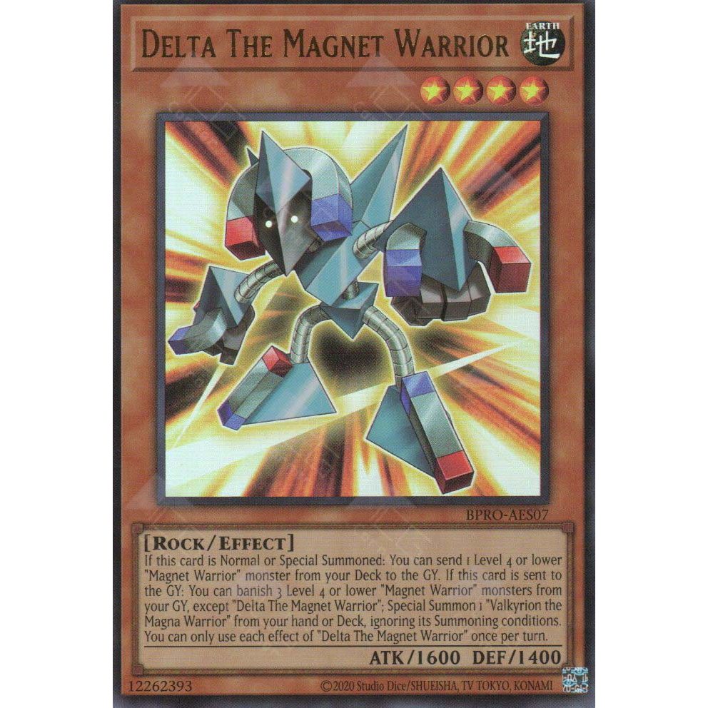 [ Bài Yugioh Chính Hãng ] BPRO-AES07 Delta The Magnet Warrior - Ultra Rare