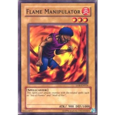 [ Bài Yugioh Chính Hãng ] Flame Manipulator (LOB-EN016) - Common