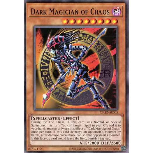[ Bài Yugioh Chính Hãng ] CR12-AE005 Dark Magician of Chaos - Common
