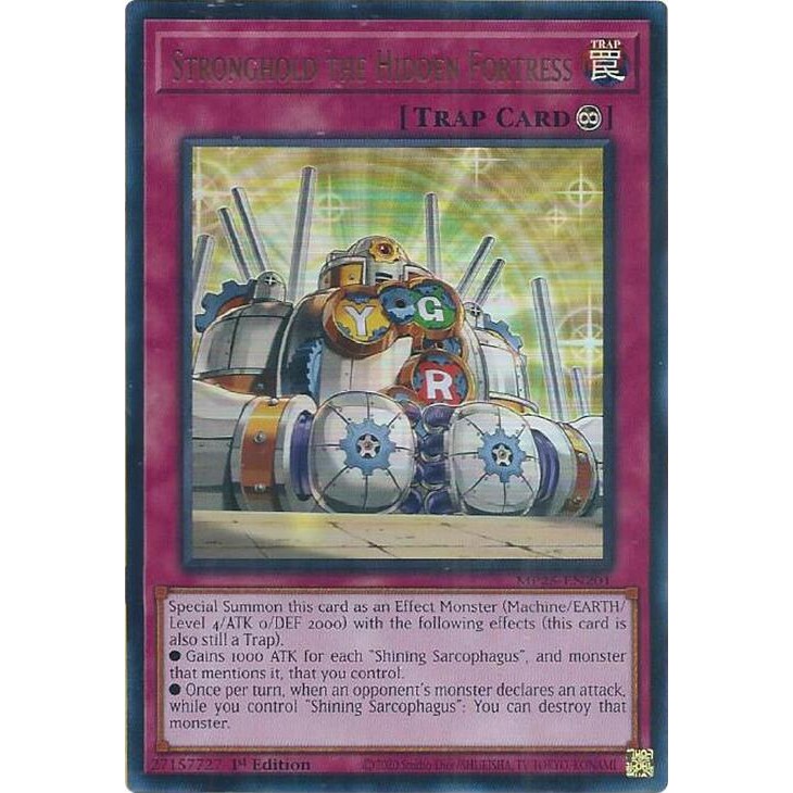 [ Bài Yugioh Chính Hãng ] Stronghold the Hidden Fortress - MP25-EN201 - Ultra Rare 1st Edition